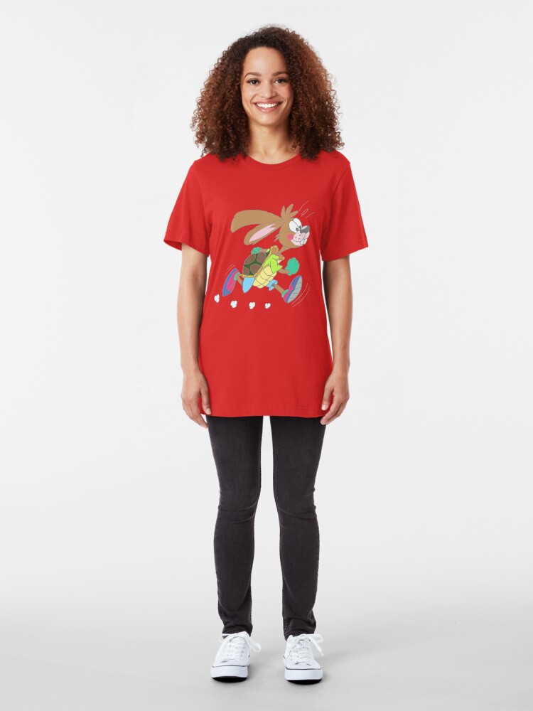 Alternate view of Hare or tortoise Slim Fit T-Shirt