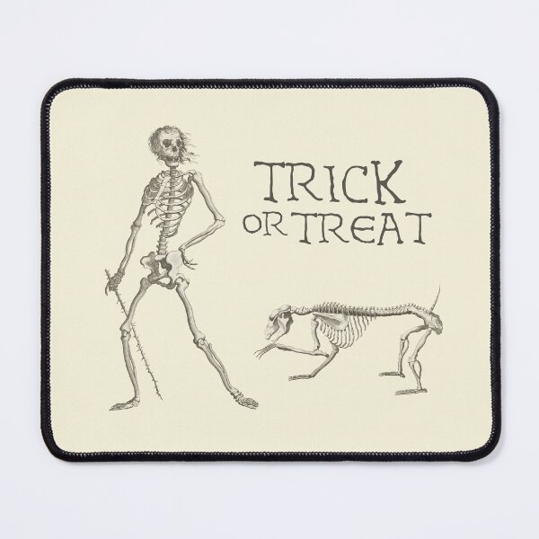 Item preview, Friendly Halloween Skeleton: Trick or treat (dark text) designed and sold by Ofeefee.