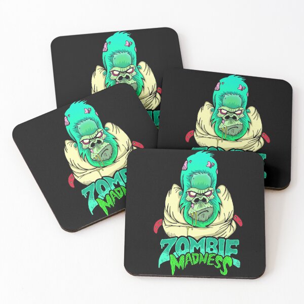 Item preview, Zombie Madness Graffitti Skateboard Style Green Zombie Gorilla designed and sold by strawberryrawrr.