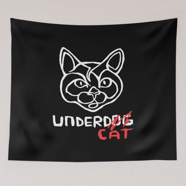 Item preview, Funny Cat Joke, Undercat Vs Underdog  designed and sold by badlydrawnbabe.