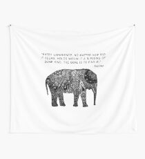 Buddha Wisdom Elephant Wall Tapestry