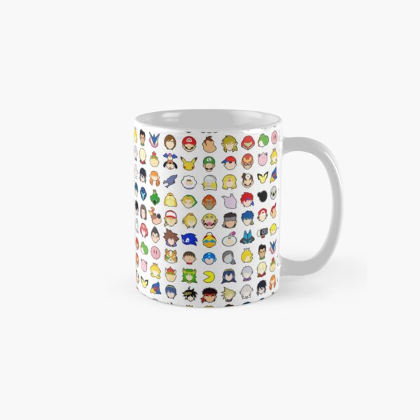 Super Smash Bros Ultimate Stock Icons (mit allen DLCs) Tasse (Standard)
