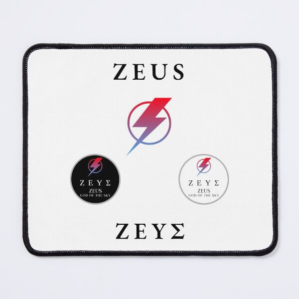 Item preview, Zeus Sticker Pack Greek Mythology God of the Sky Lightning Bolt designed and sold by OnyxMoonDesigns.