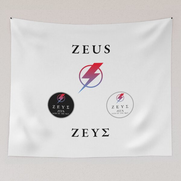 Item preview, Zeus Sticker Pack Greek Mythology God of the Sky Lightning Bolt designed and sold by OnyxMoonDesigns.