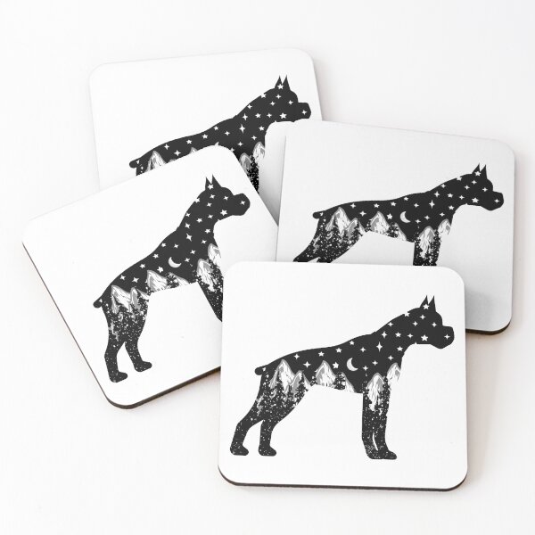 Item preview, boxer dog lover night mountain christmas gift designed and sold by alaechamlal.