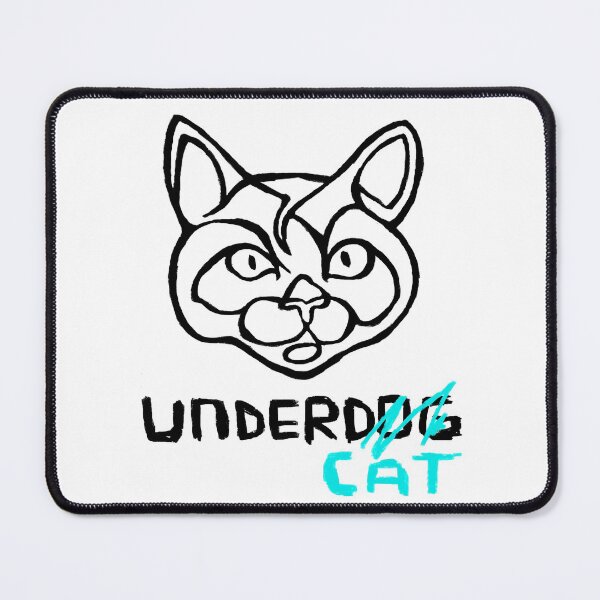 Item preview, Undercat Vs Underdog, Funny Cat Joke designed and sold by badlydrawnbabe.