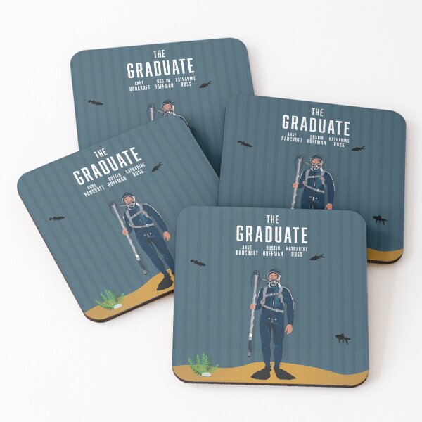 Item preview, The Graduate Minimalist Movie Art designed and sold by PrintsBySadie.