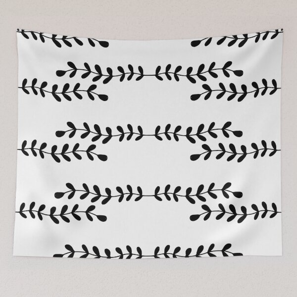 Item preview, Floral Printed Black and White Design Pattern  designed and sold by brookemiller801.