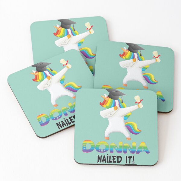 Item preview, Donna Nailed It Dabbing Unicorn Graduate - Graduation Gift For Donna College Pre-school University C designed and sold by LUCIE-MARVEN.