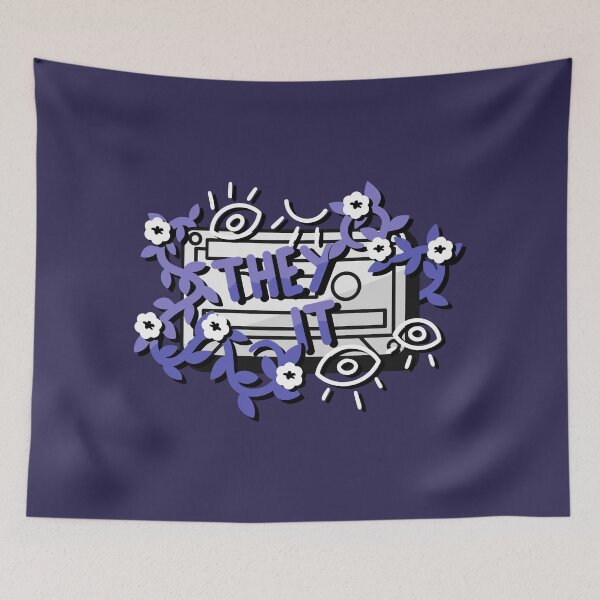 Item preview, They/It Pronouns - White/Lavender designed and sold by rollingtape.