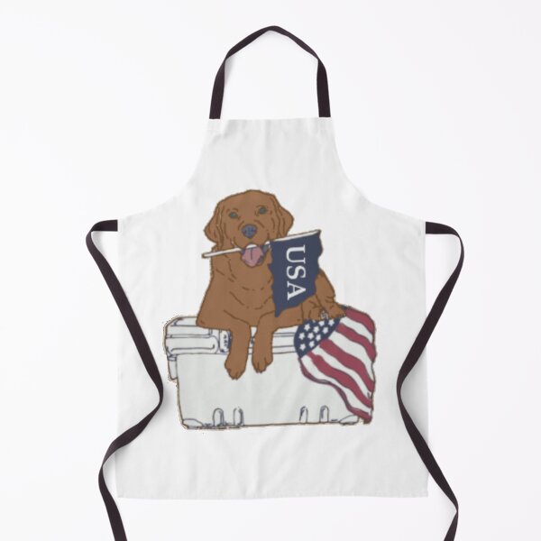 Item preview, Dog on Cooler with Flag designed and sold by Morgan Turrentine.