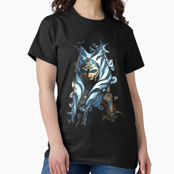 Vista previa del artículo con la obra «Acuarela de Ahsoka», diseñado y vendido por thiscub.