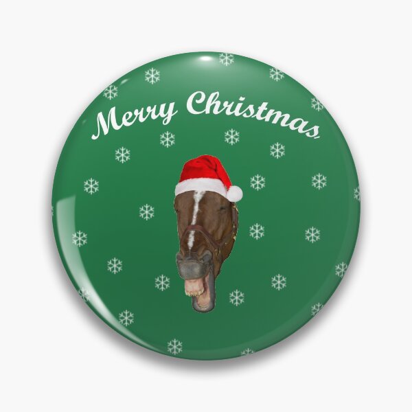 Item preview, Merry Christmas laughing horse designed and sold by quentinjlang.