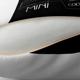 Alternate view of a mini Mach-O (white text) Throw Pillow