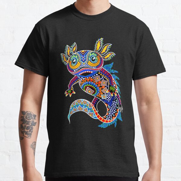 Axolotl (Ajolote) Huichol Classic T-Shirt