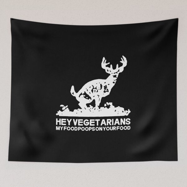 Item preview, Funny Hey Vegetarians My Food Poops On Your Food Gift Premium Apparel Funny Holiday Xmas designed and sold by DesignByHeartUK.