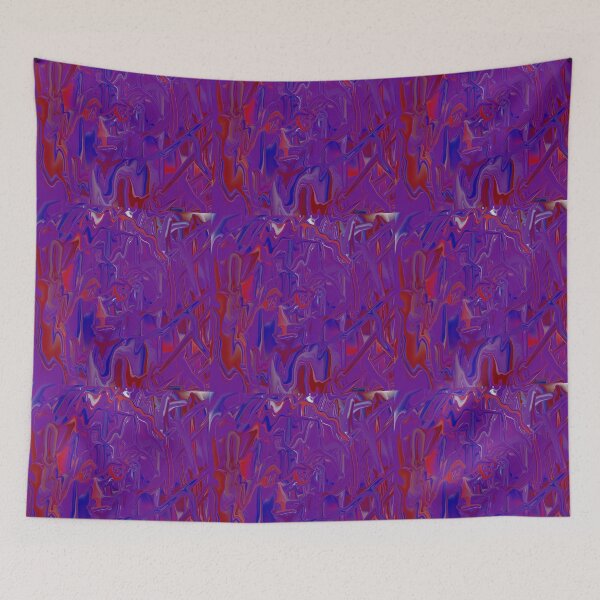 Item preview, purple smears (the machine dreams a self-portrait) designed and sold by dnparker.