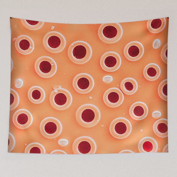 Item preview, Diatom - Coscinodiscus perforatus (internal, orange) designed and sold by DiatomsATTACK.