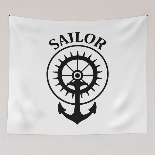 Artikelvorschau, Sailor, anchor, steering wheel, sail entworfen und verkauft von VITTICEPS-ART.
