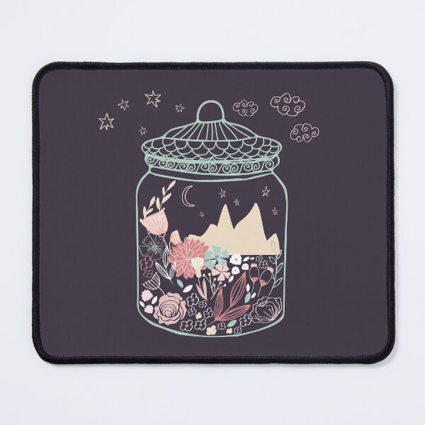 Item preview, Small magical worlds: Moonrise over mountains (world in a jar) designed and sold by Ofeefee.