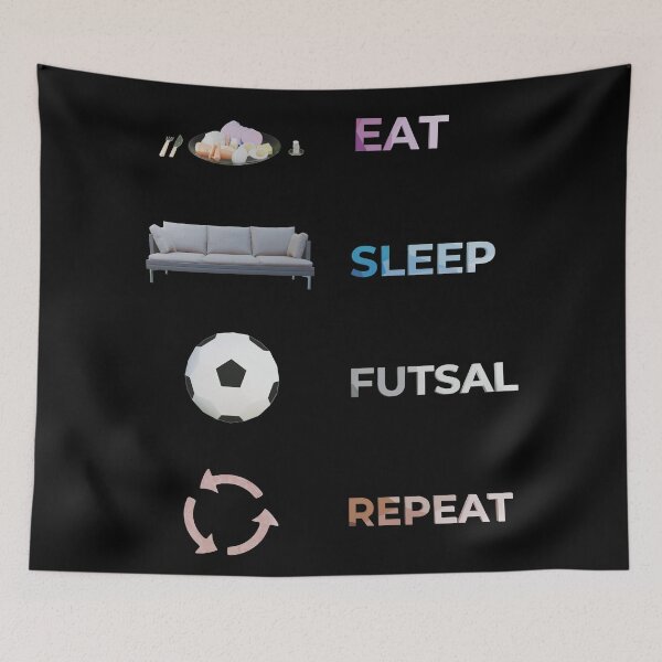 Item preview, Eat Sleep Futsal Repeat designed and sold by CGShirts.