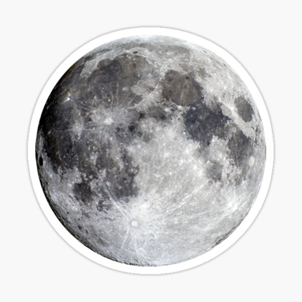 moon sticker by llamasckahn redbubble