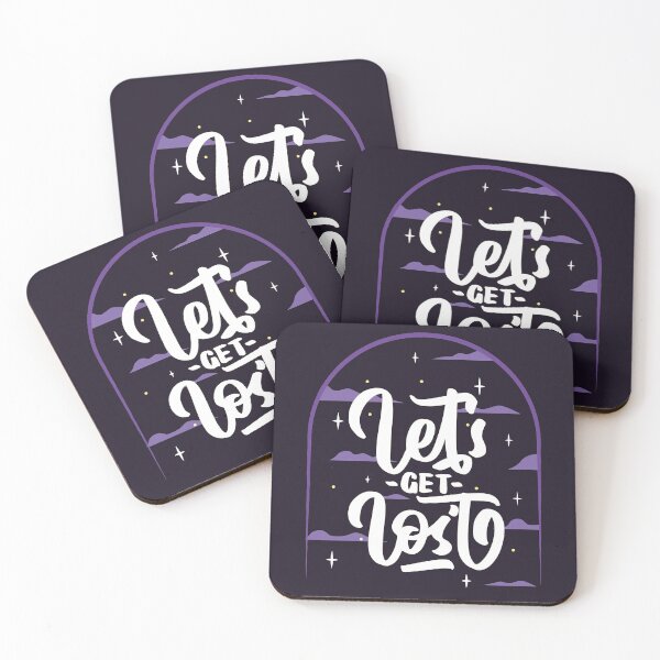 Item preview, Let's Get Lost - Adventure - Stars - Purple sky - Travel camper designed and sold by ZeLittleFamily.