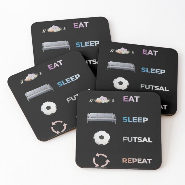 Item preview, Eat Sleep Futsal Repeat designed and sold by CGShirts.