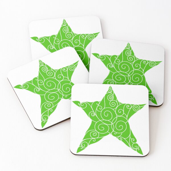 Item preview, Green Tangled Star designed and sold by lezell.