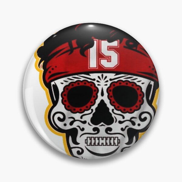 Artikelvorschau, DAS PAT KANSAS CITY FOOTBALL SKULL HEMD UND AZTEKISCHER AUFKLEBER entworfen und verkauft von Yodelcool.