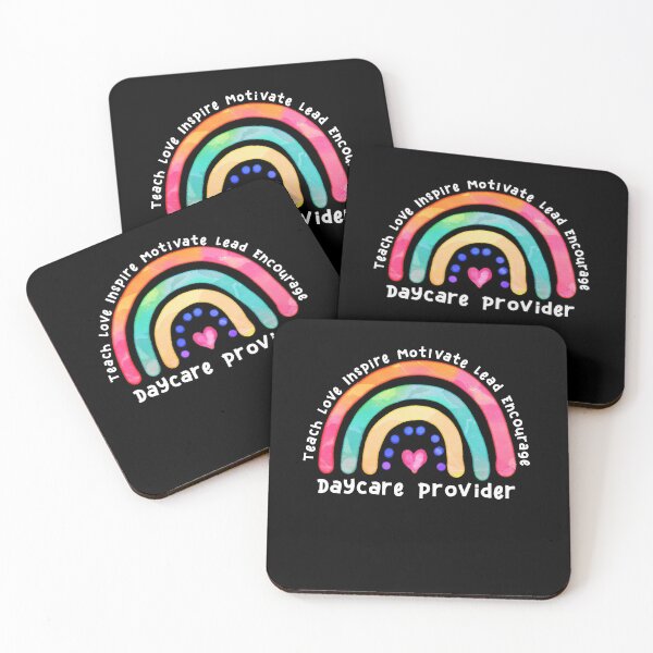 Item preview, Daycare provider Watercolor Rainbow Appreciation designed and sold by SwankyFine.