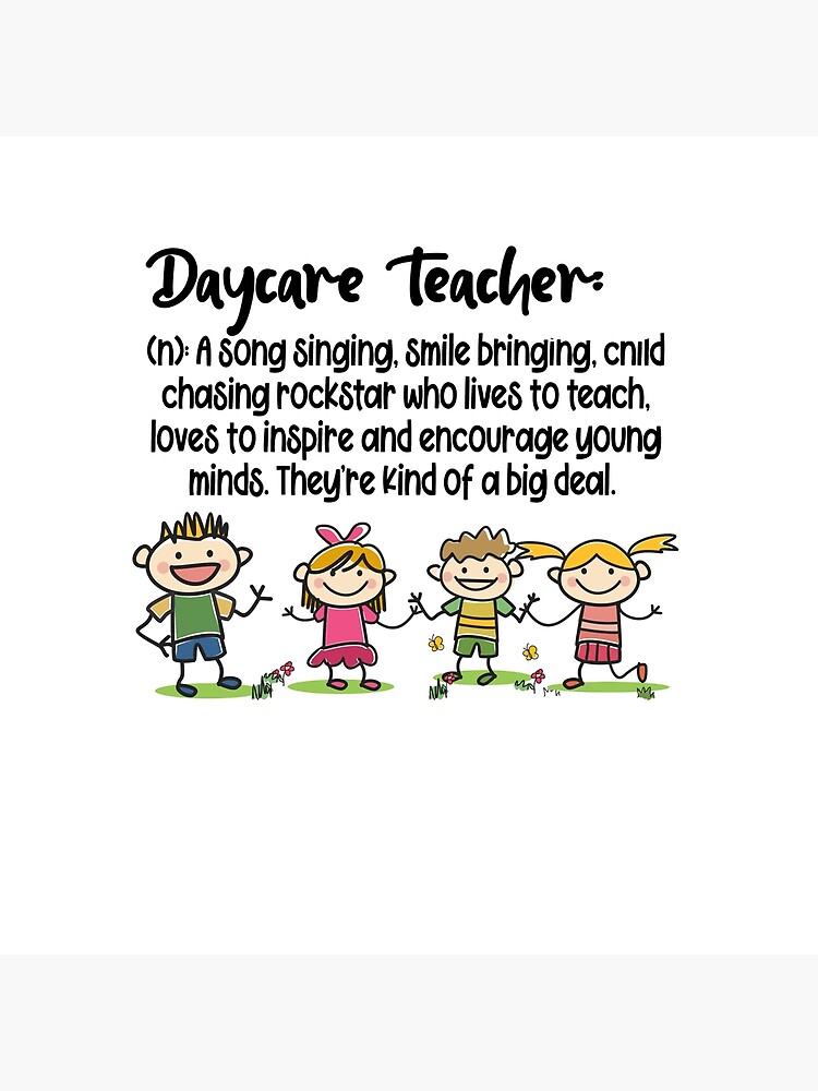 Daycare Teacher Definition Childcare Provider Tote Bag for Sale by  SwankyFine