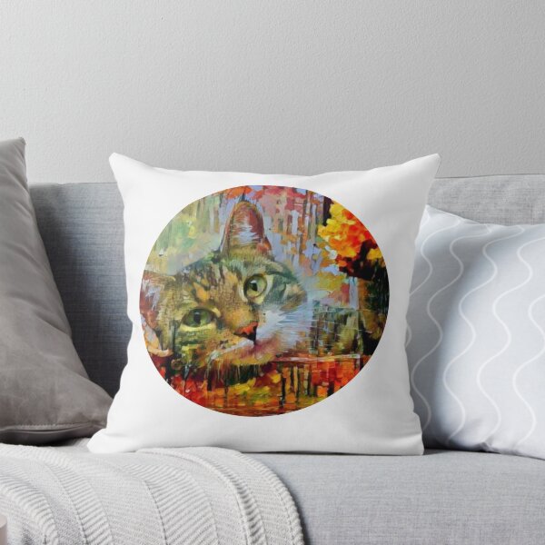 Item preview, Colorful cat art designed and sold by annaaires.