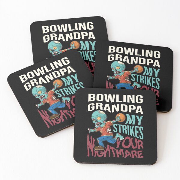 Artikelvorschau, Strikes & Nightmare, Zombie Bowling Opa Bowler entworfen und verkauft von Printed-Memes.