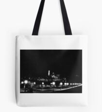 Hartford Night Skyline Tote Bag