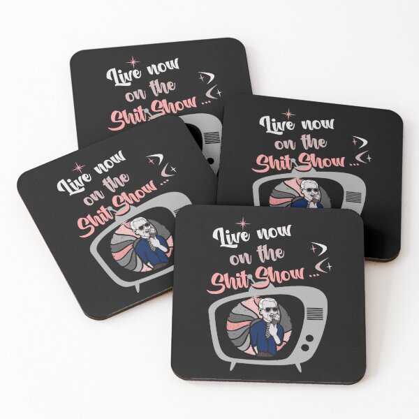 Item preview, Live Now on the Shit Show! Funny Anti Joe Biden retro style 50s TV design! Buy all 3 in the series! designed and sold by HROC.