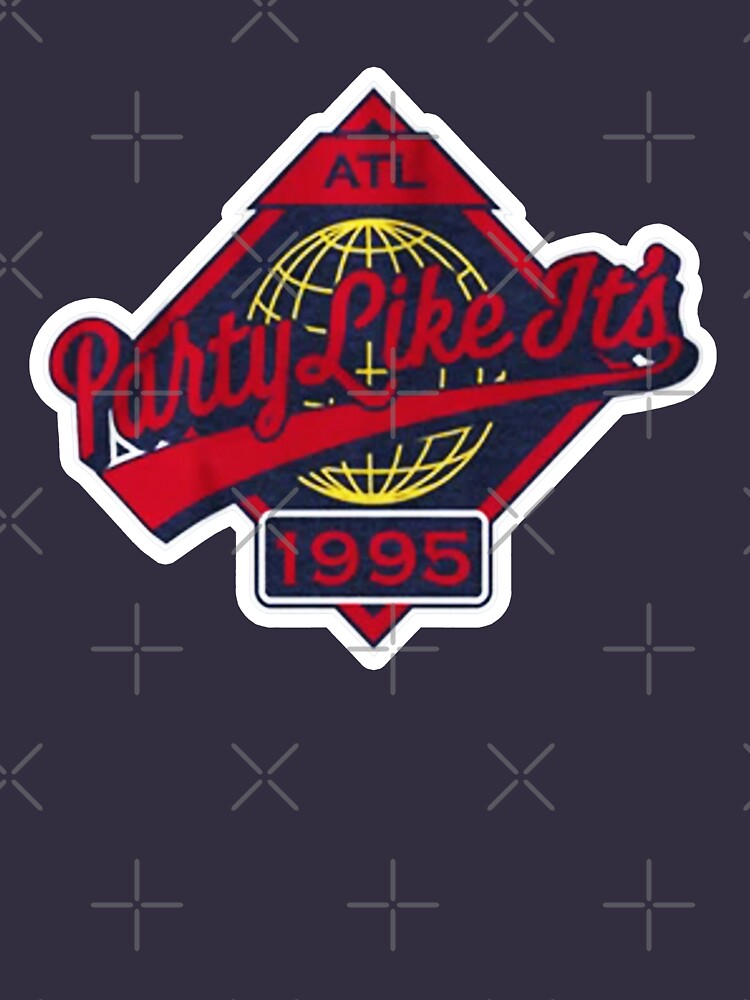 THE VINTAGE ATLANTA RETRO CLASSIC TURNER FIELD OLD SCHOOL CHIPPER JONES  SHIRT AND STICKER  Essential T-Shirt for Sale by Letsmile