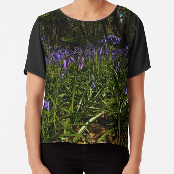 Bluebells in Prehen Woods Chiffon Top