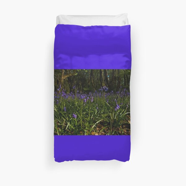 Bluebells in Prehen Woods Duvet Cover