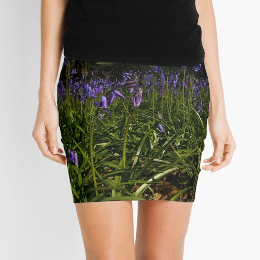 Bluebells in Prehen Woods Mini Skirt