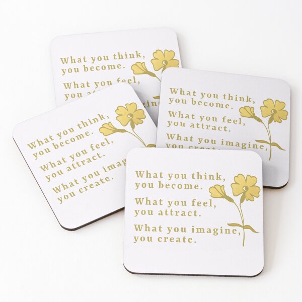 Item preview, What You Think You Become - Philosophical Inspiriational Quotes designed and sold by ViewerEqualsPhoton.