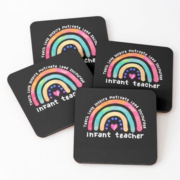 Item preview, Infant Teacher Watercolor Rainbow Daycare designed and sold by SwankyFine.