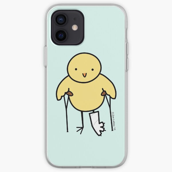 Pájaro con pierna rota Funda blanda para iPhone