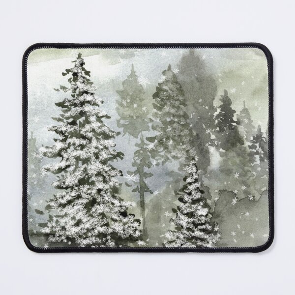 Item preview, Evergreen Snow Forest designed and sold by WildAliceArt.
