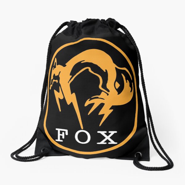 metal gear solid - fox Drawstring Bag