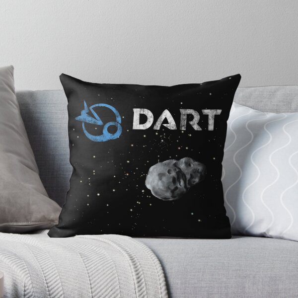 NASA DART Mission illustration Throw Pillow