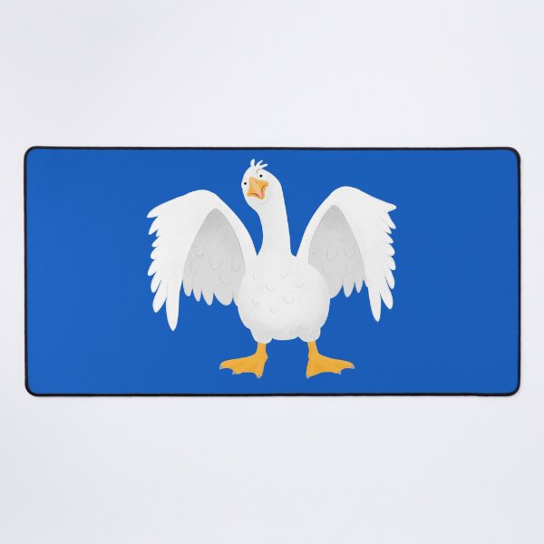 Item preview, Funny curious domestic goose cartoon illustration designed and sold by FrogFactory.