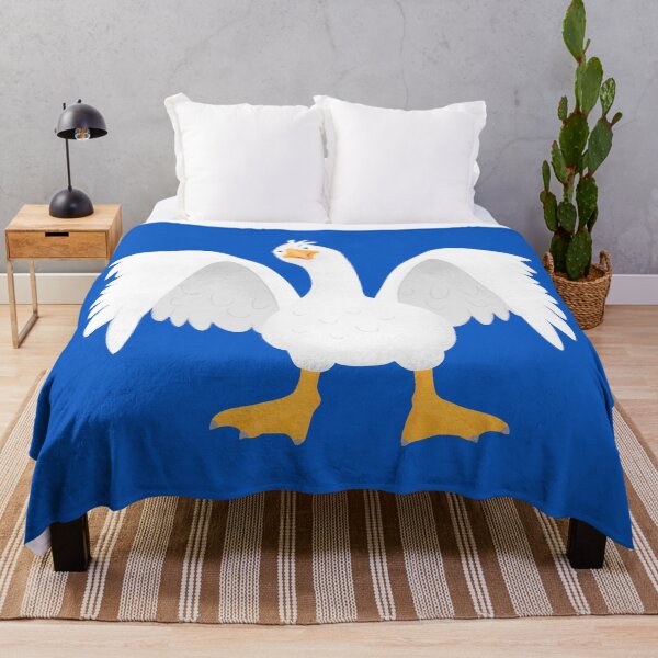 Item preview, Funny curious domestic goose cartoon illustration designed and sold by FrogFactory.
