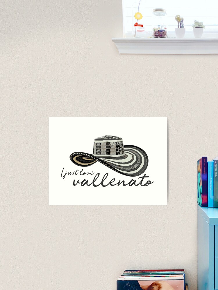 COLOMBIA HAT VUELTIAO I LOVE VALLENATO | Art Print