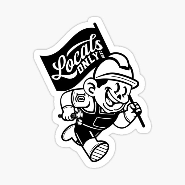 Item preview, Locals Only Mascot designed and sold by LocalsOnlyUltd.
